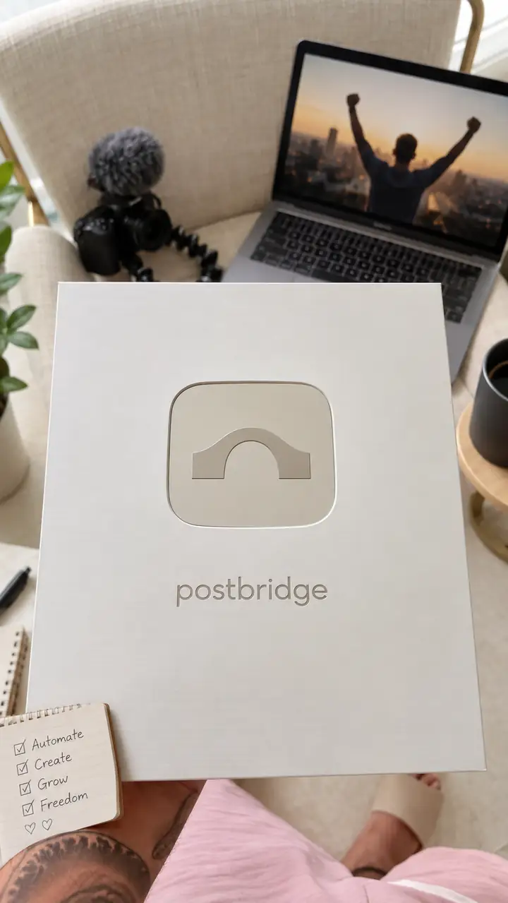 A YouTube creator celebrating automated channel growth