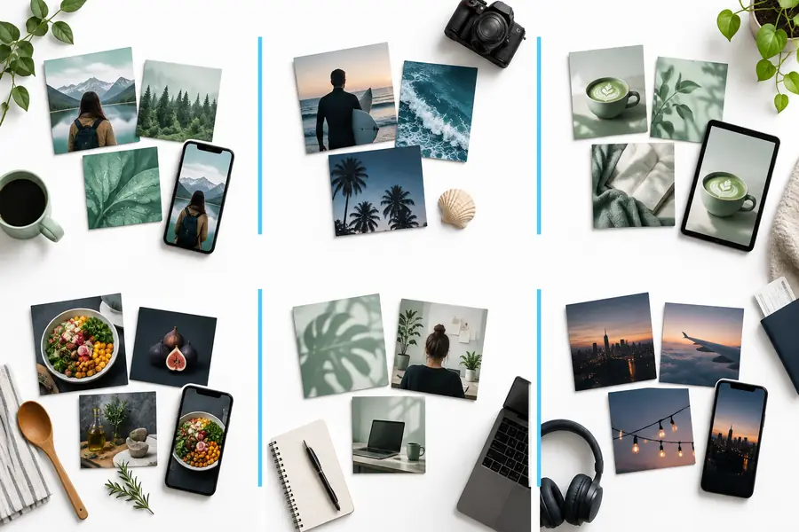 Separate social post drafts prepared independently